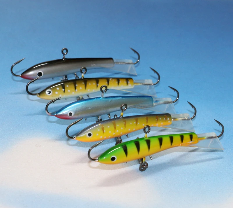 5Pcs Ice Fishing Bait Vertical Jigging Lead Fish Jig Lure Winter