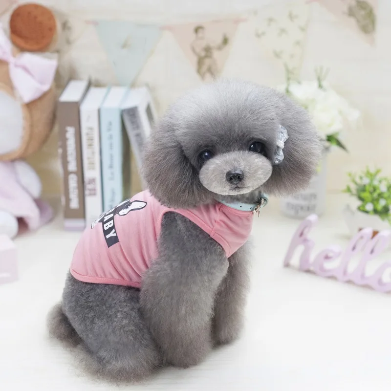 

Spring Summer Pet Comfortable Clothes, Dog Baby Puppy Cotton Sleeveless Vest