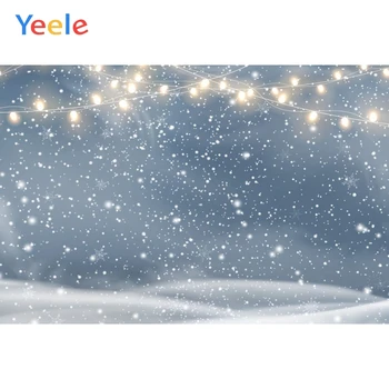 

Yeele Merry Christmas Party Winter Dreamy Snow Light Bokeh Photo Background Custom Vinyl Photography Backdrop For Photo Studio