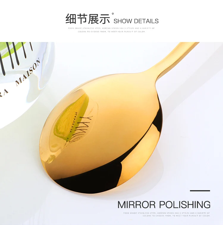 3 Stainless Steel Fishtail Soup Spoon No Color:Silver