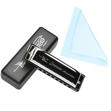 Silver Metal Swan Diatonic Blues Harmonica/ Mouthorgan 10 Holes C Key Harp Mouth Organ For Sale New hohner marine band crossover 10 hole diatonic harmonica bamboo comb blues harp gaita standard 10 hole harp