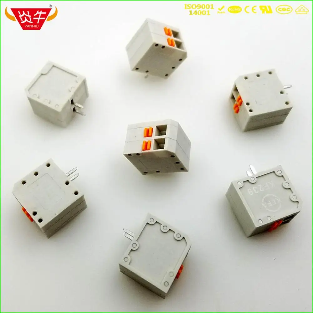 Пружинные клеммные блоки KF239 3 81 2P ~ 12P мм 2PIN 12PIN PHOENIX CONTACT DEGSON KEFA YANNIU|Клеммные