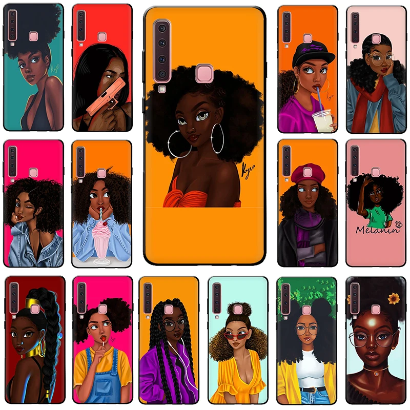 

Black Girl Magic Melanin Poppin Soft Silicone phone case for Samsung GaLaxy A3 A5 A6 A7 A8 A9 2018 A10 A30 A40 A50 A70 J6