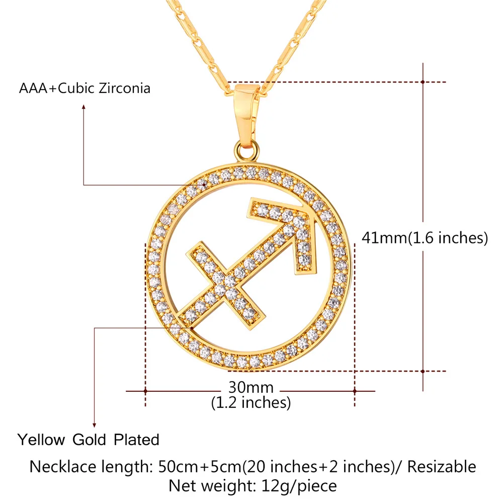 Zodiac Charms SAGITTARIUS Pendant 