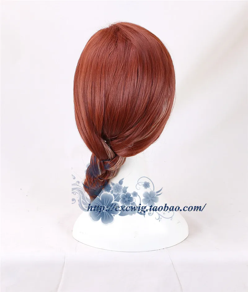 The Avengers 4 New Avengers Endgame Black Widow Cosplay Hair Wig Natasha Romanoff Cosplay Brown Braided Hair Wig Halloween Props