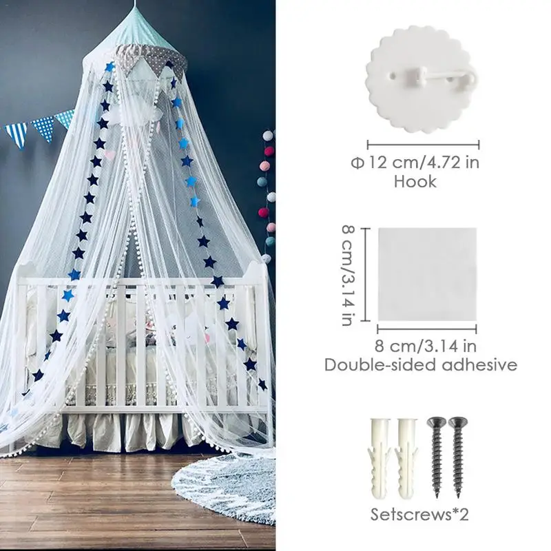 Ins new Nordic dream children's princess bed nets princess wind