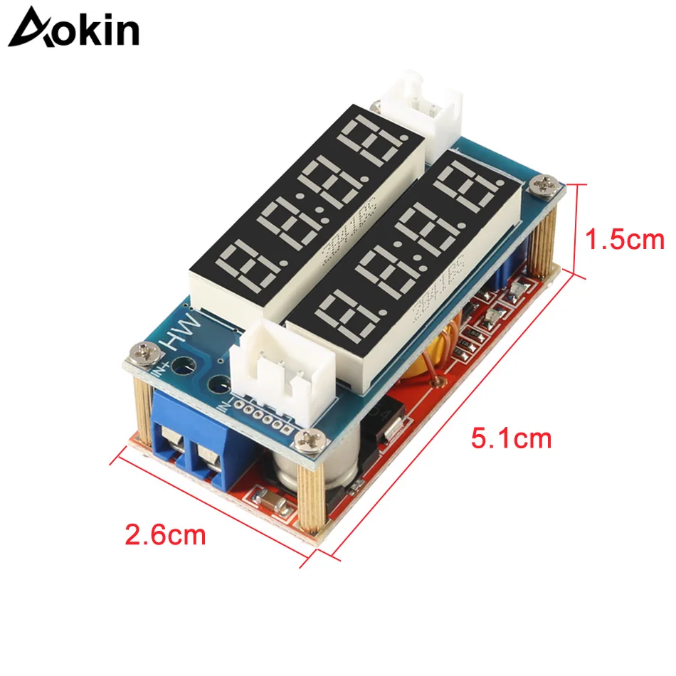 

Step-down Transformer Power Module 5A Constant Adjustable LED Dual Display Amp/Volt Ampere Ammeter Voltmeter Current Volt Tester