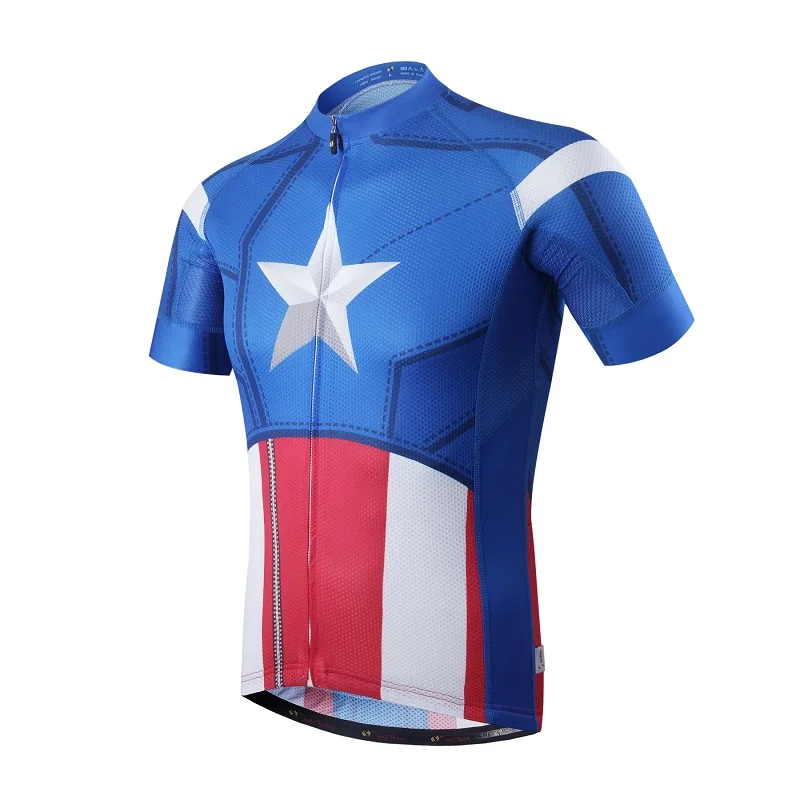 saiBike Cycling Jerseys 2017 Pro Ropa Ciclismo/Captain America Cycling