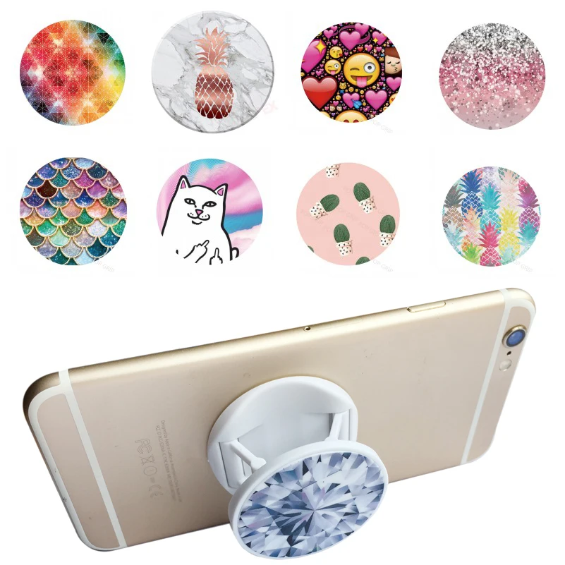 

Phone Holder Rose Pineapple Mermaid Unicorn Mobile Phone Stand and Grip for iPhone 7 8 X Support Bracket