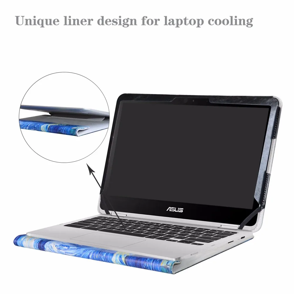 Защитный чехол Alapmk для 12 5 дюймового ноутбука Asus Chromebook Flip C302CA|Сумки и чехлы