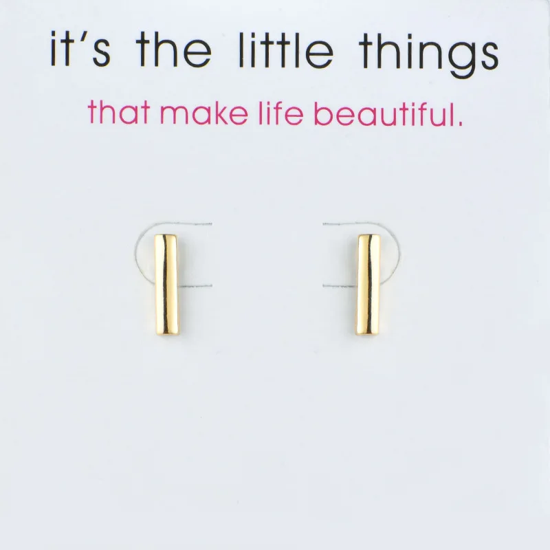 

Fashion Jewelry New Arrival Balance Bar Stud Earrings For Women