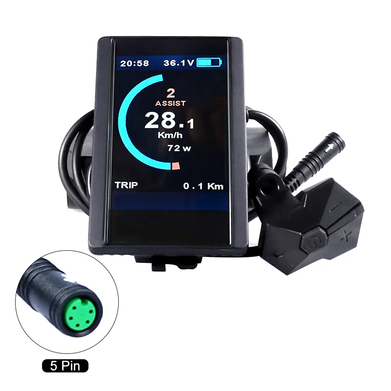 Cheap E-bike LCD 850C Display Computer Controller For Bafang BBS01B BBS02B BBSHD Kits 24V/36V/48V/60V E-Bike Parts Electric Bicycle 3