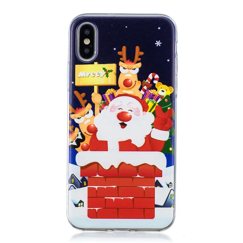 Радостный оттенок Рождественский фестиваль стиль телефон чехол для iPhone X/XS MAX XR