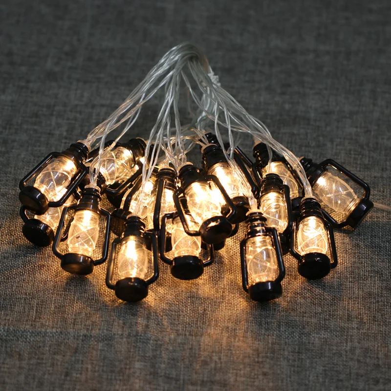 ins Vintage retro Water Oil Lamp Led outdoor garland fairy string Light for Christmas Ramadan Wedding Party Decoration