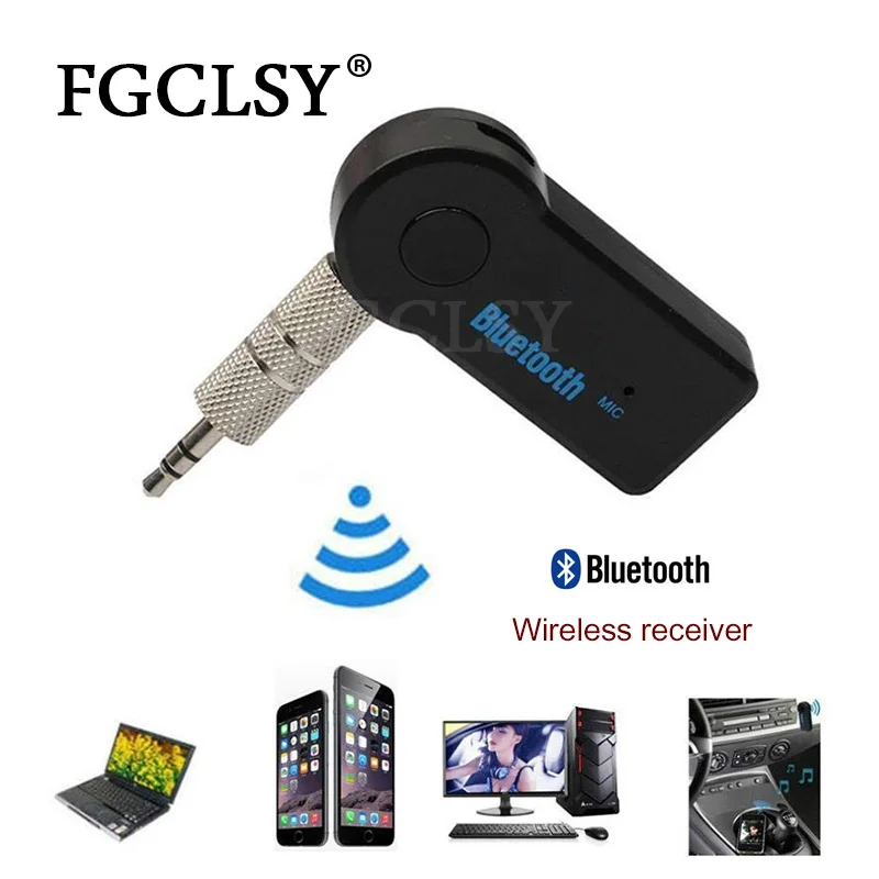 FGCLSY Bluetooth приемник AUX аудио 3,5 мм Muisc аудио беспроводной приемник для автомобильных колонок наушники Hands Free Bluetooth адаптер