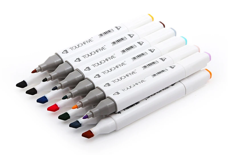 Kaufen Touchfive 30 40 60 80 168 Farben stift Art Marker Set Dual Kopf Skizze Marker Aquarell pinsel Stift Für Zeichnung Animation Manga
