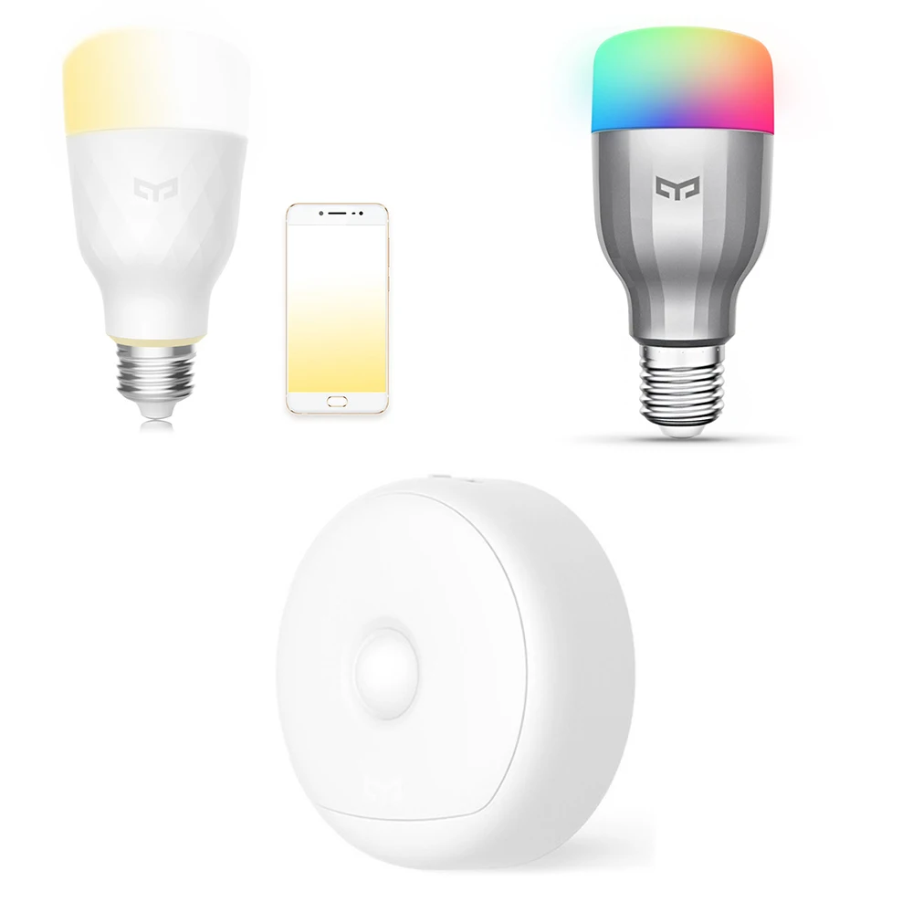 

3PCS Yeelight USB Night Light / WiFi Remote Control Smart Bulb ( Dual-color Temperature / RGBW )