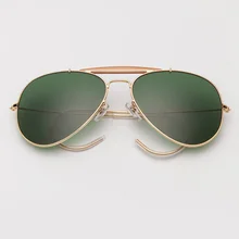 3030 солнцезащитные очки, градиентные, поляризационные, 58 мм, стеклянные линзы, для мужчин и женщин, зеркальные, очки пилота, sol gafas, UV400, для улицы, ремесло