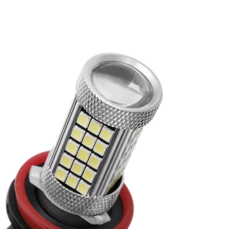 DC 12V H8 2835 63 LED 6000K автомобильный проектор противотуманная фара для вождения белый
