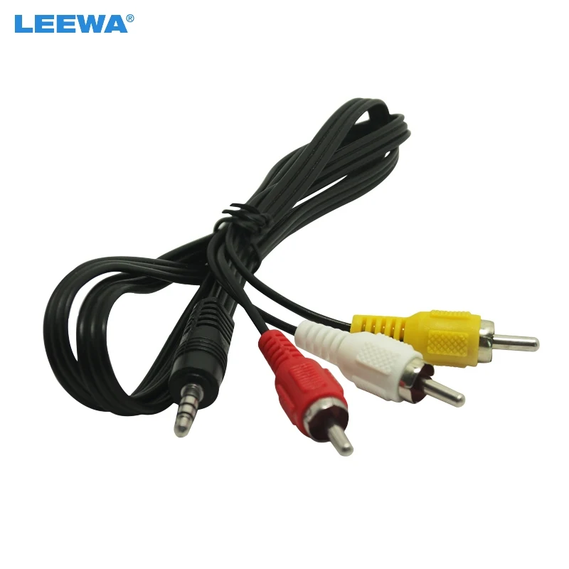 LEEWA 3 5 мм TRRS к 3xrca папа AV Соединительный кабель # CA2580 | Автомобили и мотоциклы