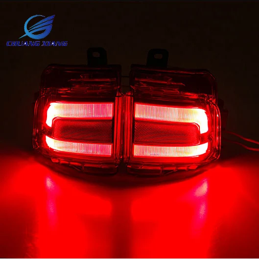 Chuangxiang 2PCS LED Rear Tail Fog Lamp For Toyota Land Cruiser 200 FJ200 LC200 Accessories 2016 2017 Chuangxiang 2PCS LED Rear Tail Fog Lamp For Toyota Land Cruiser 200 FJ200 LC200 Accessories 2016 2017