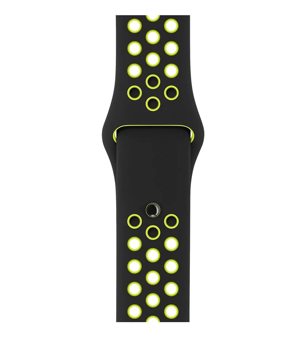 Apple 38 мм черный/Volt Nike Sport Band группа черный лайм часы фторэластомера | Электроника