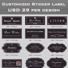 Дешевые Заказные печатные бумажные этикетки наклейки для упаковки цветок предложить кольцо