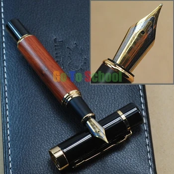 

JINHAO 650 NATURAL ROSEWOOD 18KGP B NIB FOUNTAIN PEN WITHOUT ORIGINAL BOX FREE SHIPPING