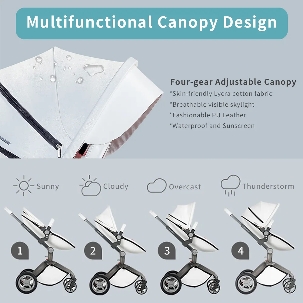 Baby Stroller 3 in 1,Hot Mom travel system High Land-scape stroller with bassinet Folding Carriage for Newborns baby,F22