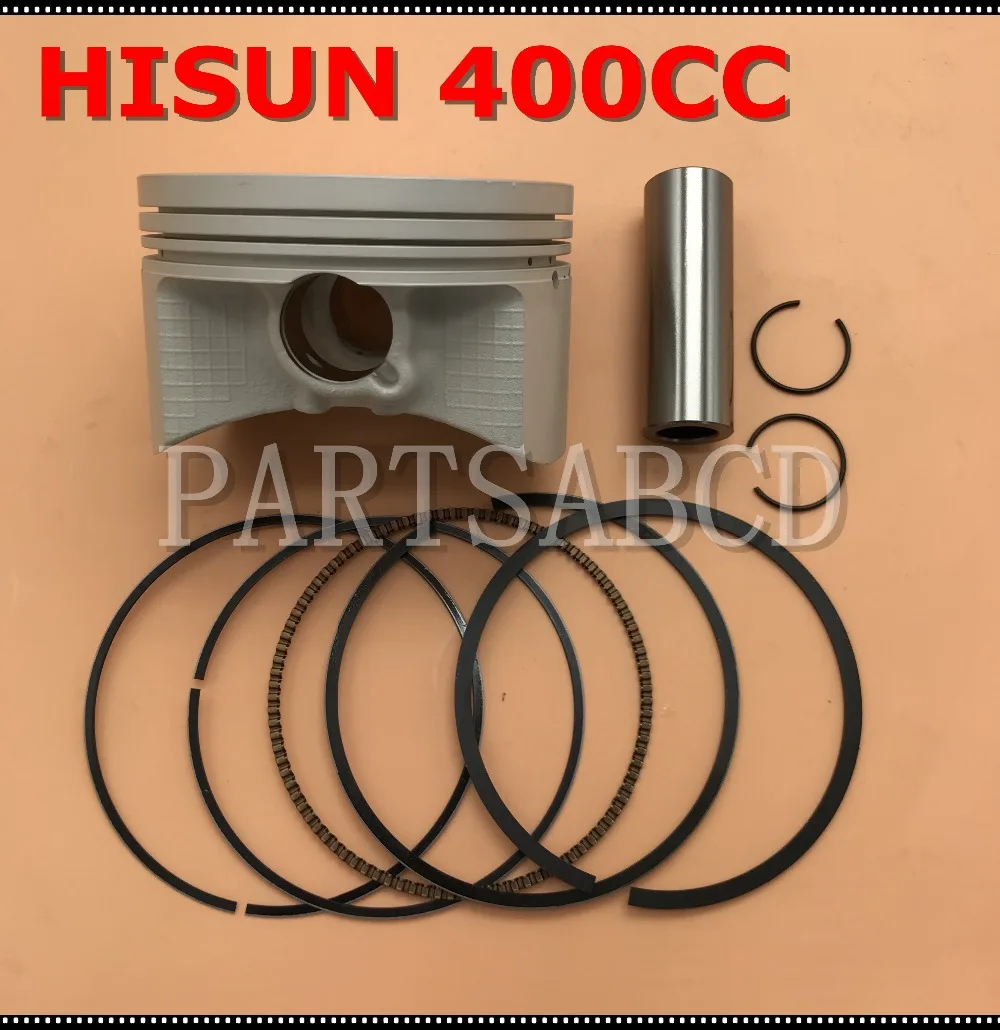 Hisun 400cc Hs400 Piston Set With Ring Clips And Pin Atv Parts