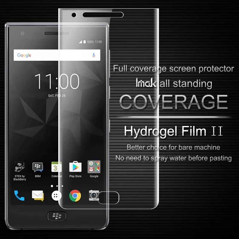 

For Blackberry Motion Screen Protector IMAK Front Full Coverage Hydrogel II Protective Film For Blackberry Motion Film Not Glass