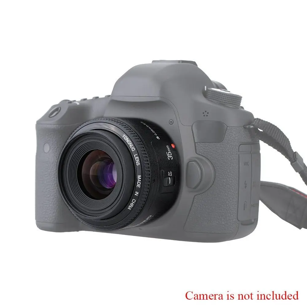 Объектив Yongnuo 35 мм YN35mm F2.0 широкоугольный фиксированный объектив dslr для камеры Canon 800D 760D 750D 700D 80D 77D 60D 5Ds 7D 5D Mark IV