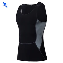 Фирменная Новинка мужские рубашки без рукавов Летний компрессионный спортивный бюстгальтер одежда Бодибилдинг майка Быстросохнущий жилет для пробежек