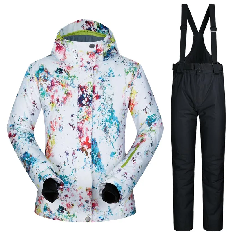 Зимние женские лыжные куртки и штаны, водонепроницаемые теплые лыжные костюмы, женские лыжные сноуборды, лыжные и сноубордические бренды одежды