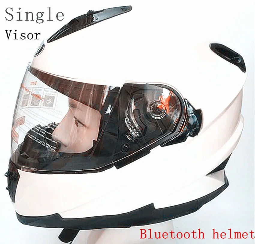 

2017 New Motorbike Bluetooth Smart Helmet Motorcycle Integral/Half Face Built in FM Intercom Device Support 2 Riders Talk