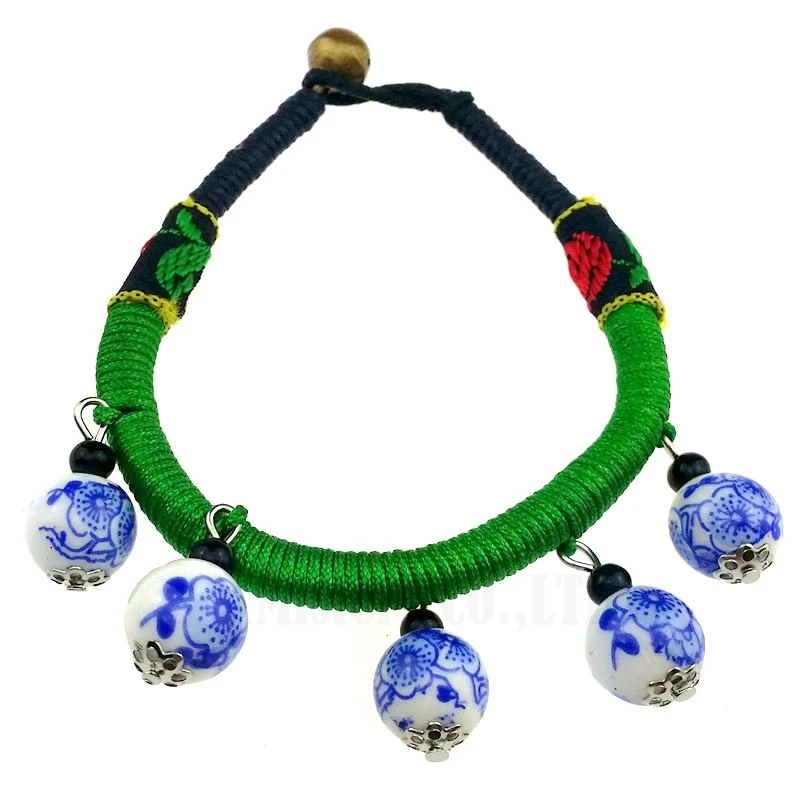 Buy Hand Made Braided Rope Chinese Style Ceramic Ball