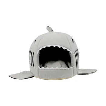 

Warm Dog Bed Interesting Shark Kennel Cats House Small Dogs Pet Beds Rabbit Hamster Mini Nest Guinea Pig Bed Pets House for Cat