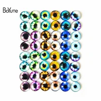 BoYuTe 48 шт. круглый мм 12 мм стекло кабошон Mix изображение животных глаз камень Кабошон Diy ювелирные аксессуары - изображение