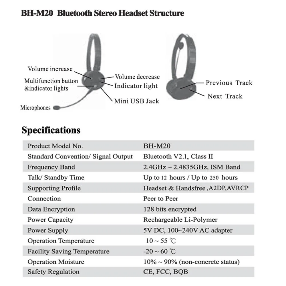 1 шт. гарнитура беспроводная стерео bluetooth-гарнитура музыка Бас Звук Наушники