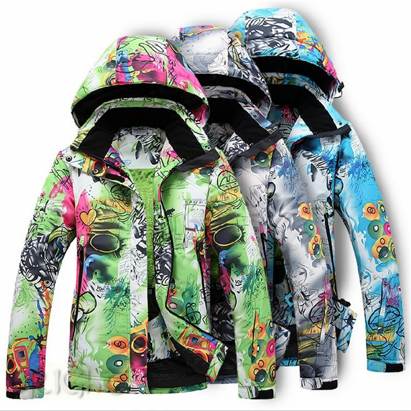 

Winter Ski Jacket Women Windproof Waterproof Snowboard Suits Climbing Snow Skiing Female Design Large Size