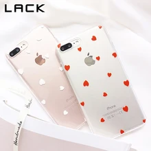

LACK Cute Love Heart Phone Case For iphone 7 Case For iphone 6S 6 7 8 Plus Cases Ultra thin Soft TPU Clear Cover Cartoon Capa