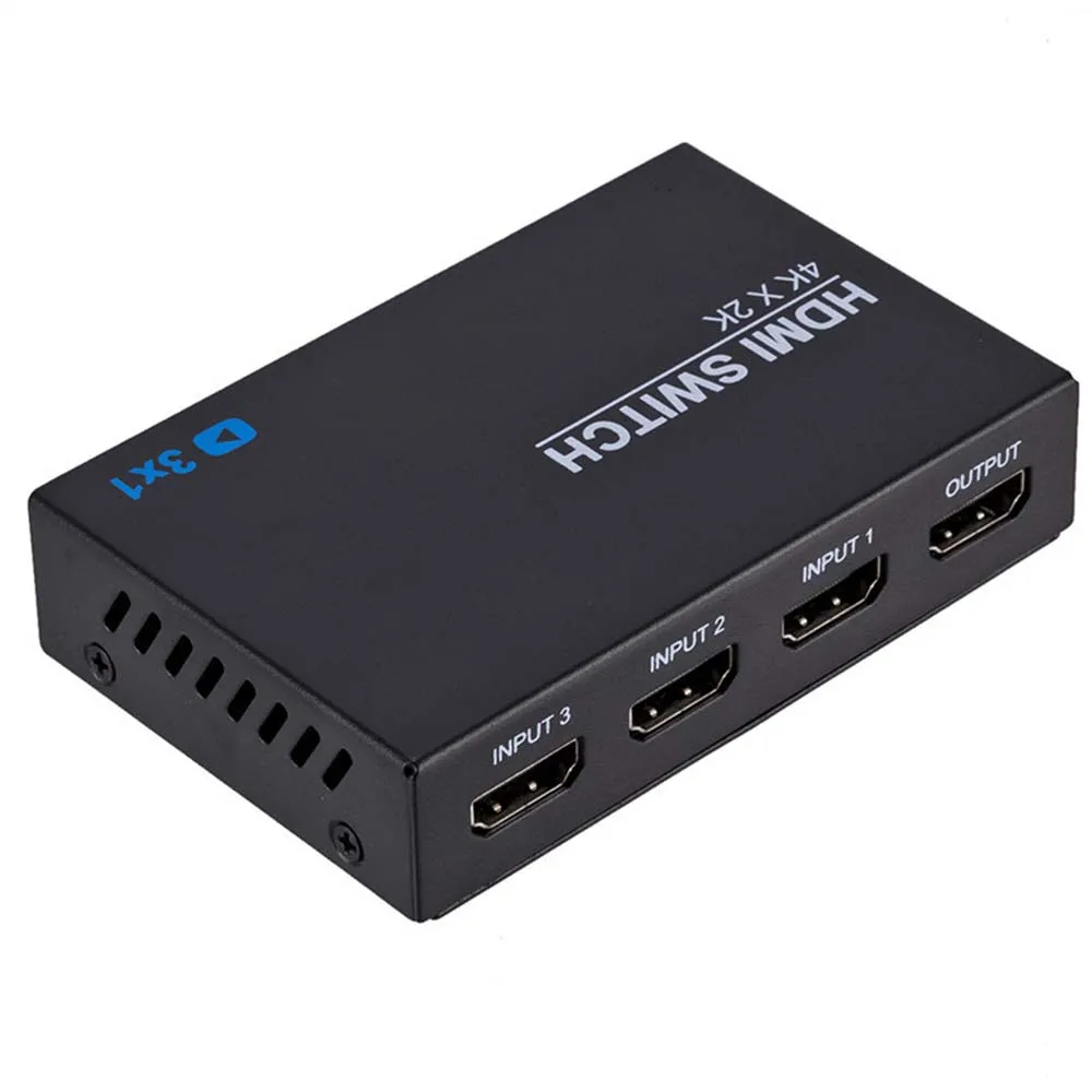 YuBeter HDMI сплиттер Full HD 4 k x 2 k видео HDMI коммутатор 3x1 разветвитель коробка HDMI 1,4 адаптер для DVD HDTV проектор DLP lcd Xbox