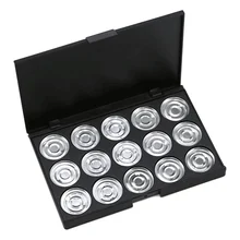 DIY Портативный 15 Палитра с отверстием для макияжа Тени для век губная помада румяна пустой чехол органайзер для хранения аксессуары