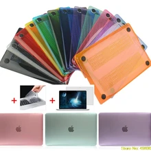 3в1 Для Macbook New Pro 13 15 чехол для ноутбука с сенсорной панелью для Mac Book Air Pro retina 12 13 1" высокий прозрачный жесткий чехол+ подарки