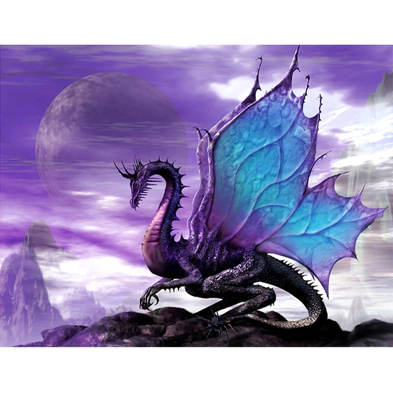 5D Diamond Painting Dragon, DIY Diamond Mosaic, Diamond Embroidery