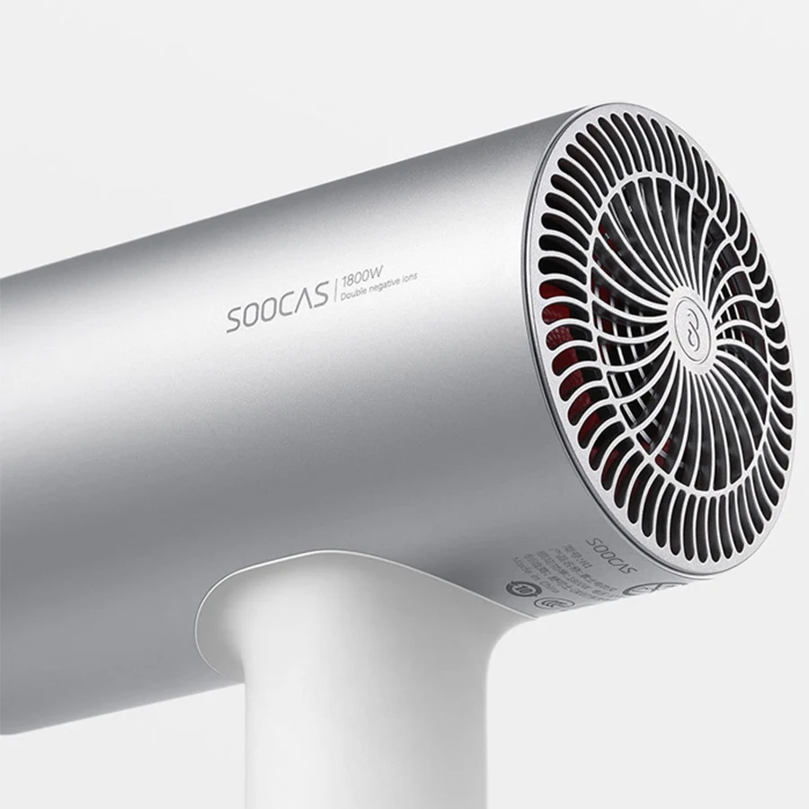 Xiaomi Soocare Soocas H3 1800 Вт Анион Фен для волос из алюминиевого сплава воздуховод тела