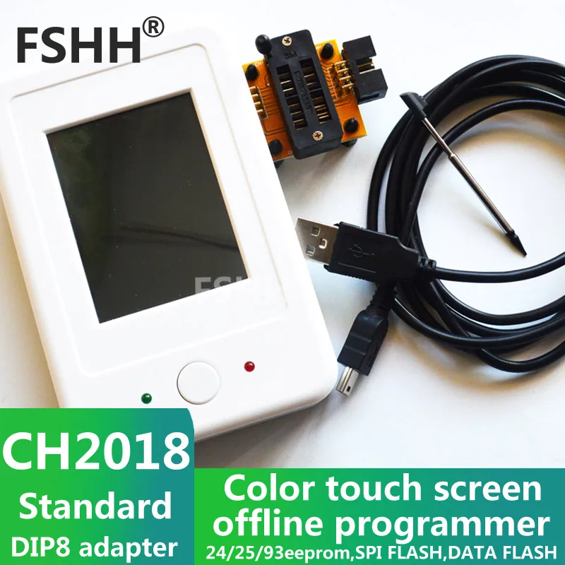 CH2018 Цвет экран автономный программист SPI программист 24/25/93 EEPROM данных SPI FLASH