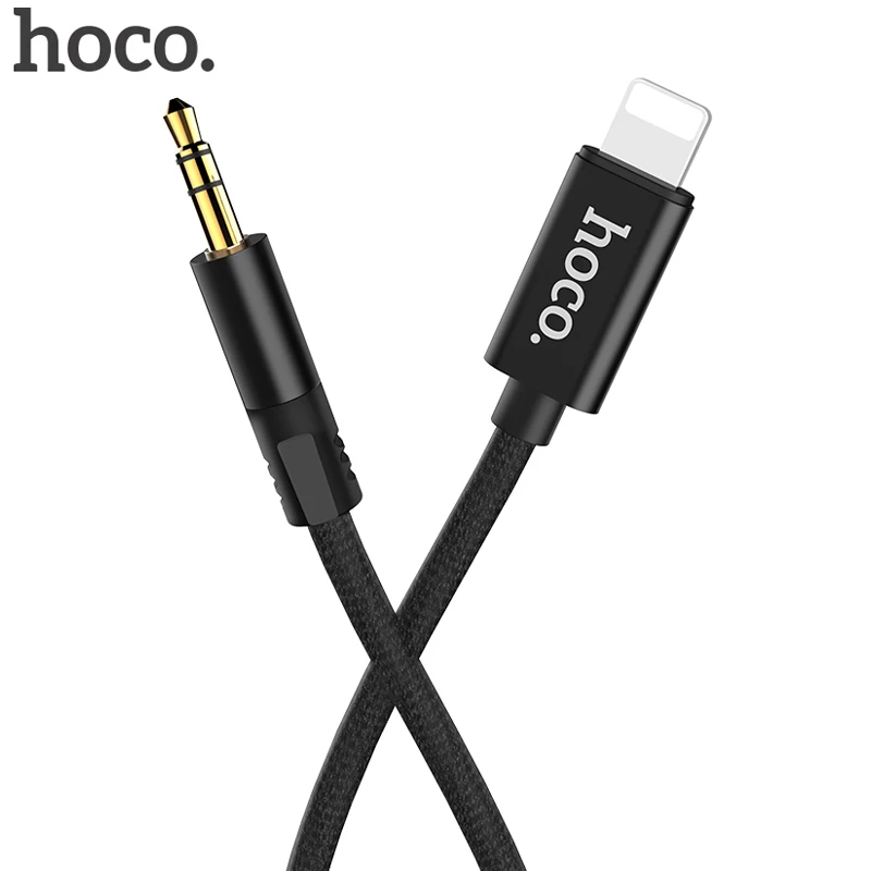 Дешевый НОСО AUX аудио кабель системы освещения до 3,5 ММ мужчинами 3,5 HIFI Jack кабель для автомобиля динамик наушников iPhone Xs Max X 7 8