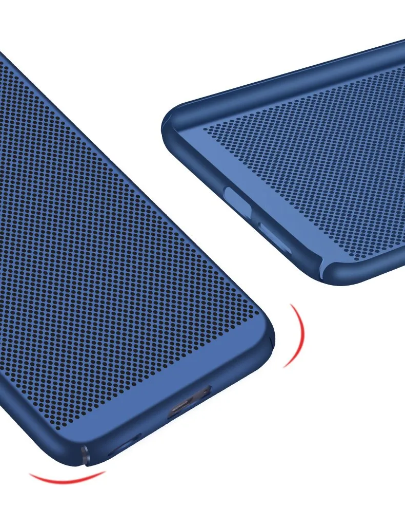 For Nokia 6 Case Heat Dissipation Cooling Housing Honeycomb Back Cover Charcoal Cases
