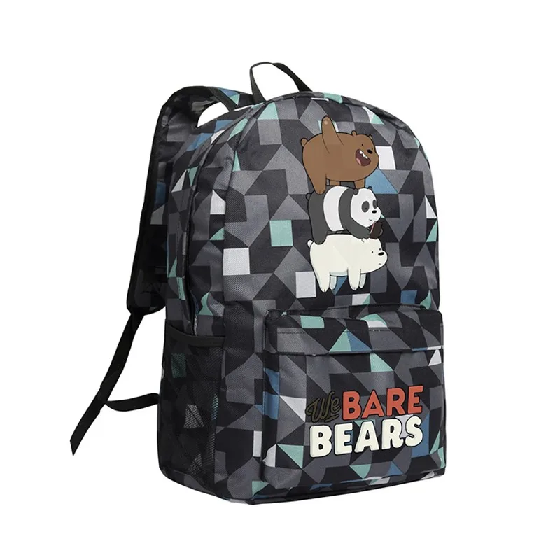 

MeanCat We Bare Bears Shoulder Backpacks Cute Three Bears Cartoon for Collection and Shopping School